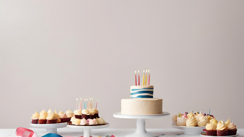 かわいい誕生日ケーキ
